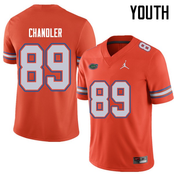 Jordan Brand Youth #89 Wes Chandler Florida Gators College Football Jerseys Orange